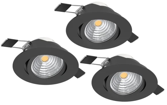 Eglo 900747 - SADA 3x LED Stmievateľné podhľadové svietidlo SALICETO LED/6W/230V