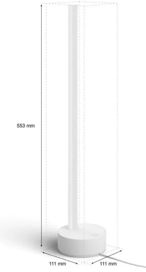 Philips - LED RGB Stmievateľná stolná lampa Hue LED/12W/230V 2000-6500K biela