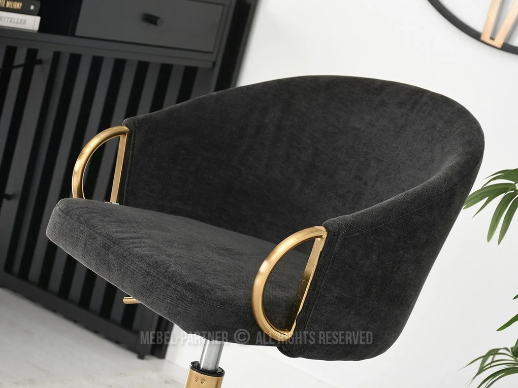 Stolička Carma B (čierna + zlatá). Akcia -19%. Vlastná spoľahlivá doprava až k Vám domov. 1110492