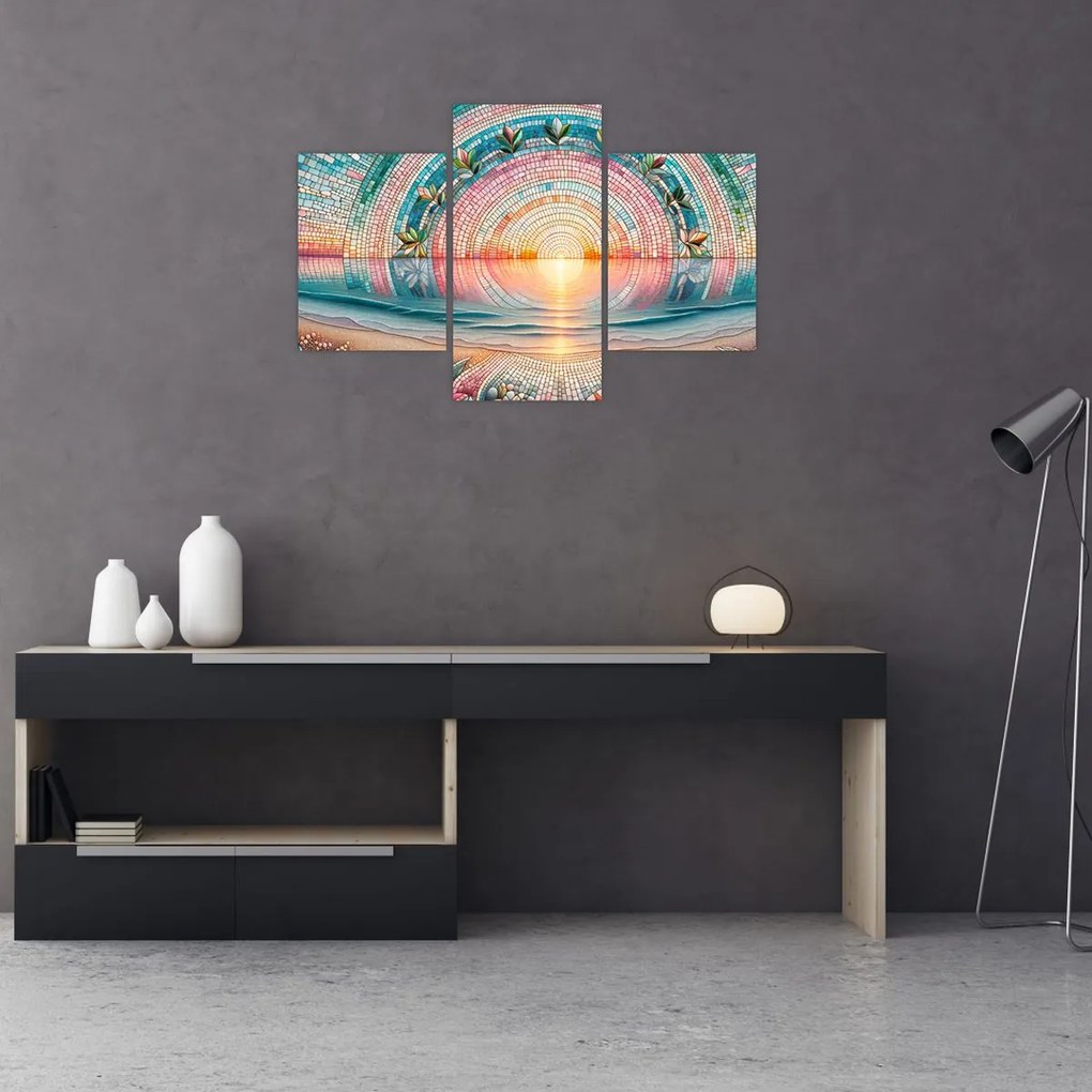 Obraz – Mozaika zapadajúceho slnka (90x60 cm)
