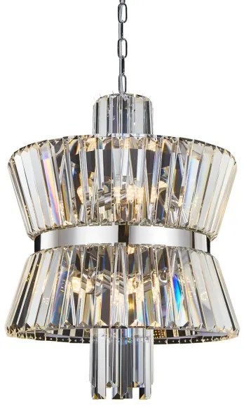 Luster na reťazi AURELIA 8xE14/40W/230V chróm