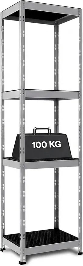 Rivet Outdoor - záhradný kovový regál, plastové polypropylénové police