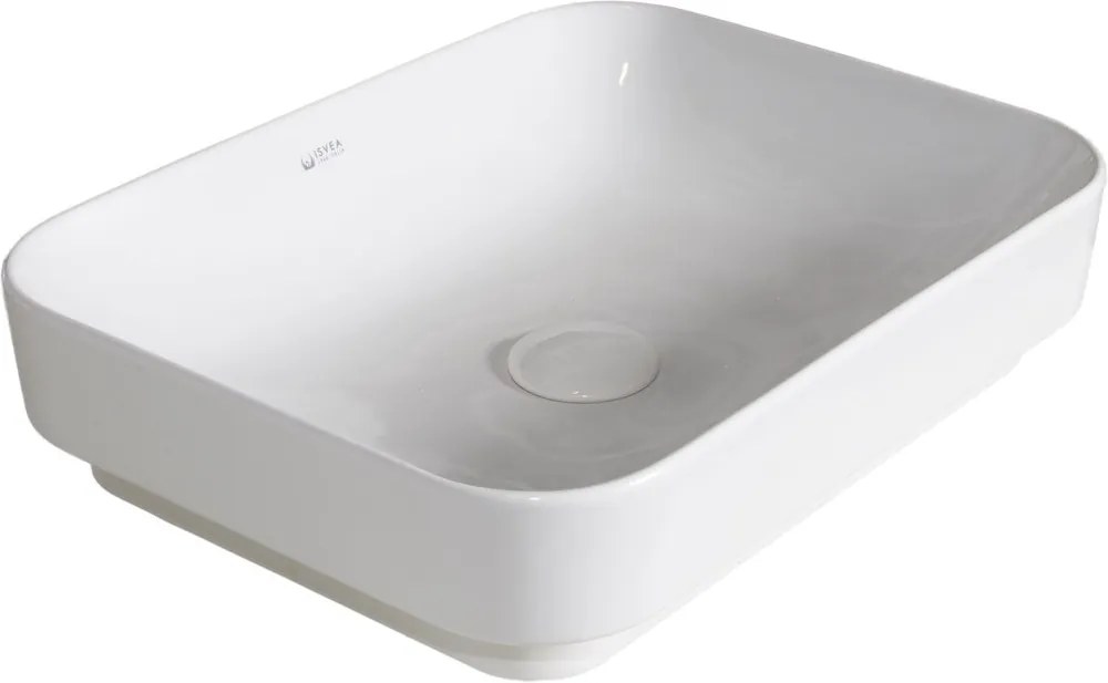 Isvea Sott Aqua 10SQ50060 keramické umývadlo 60x38cm