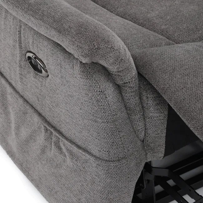 Polohovacie kreslo sivé, elektrické TV-Q8575 GREY2