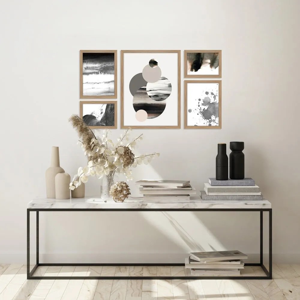 Obrazy v súprave 5 ks 30x40 cm Planets – Malerifabrikken