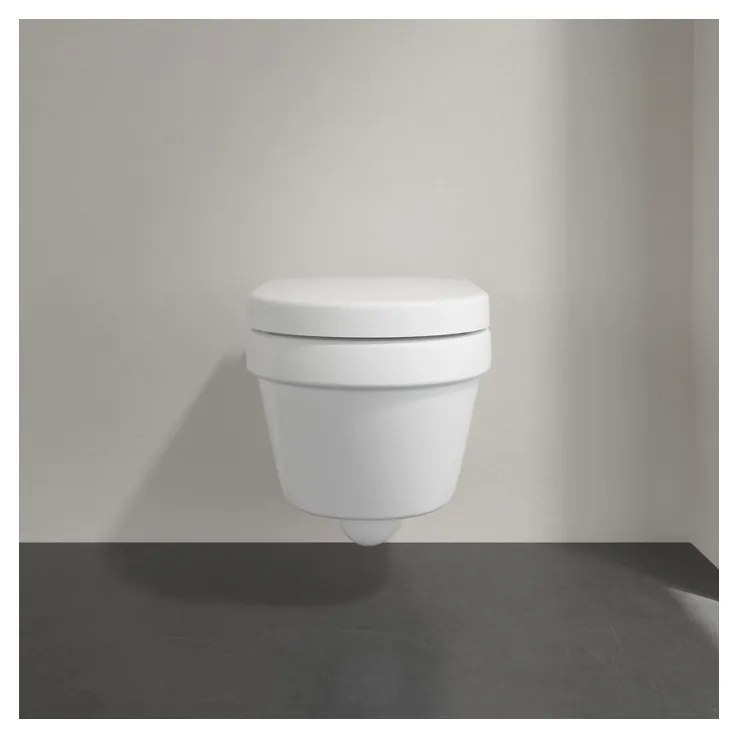 Villeroy & Boch Architectura - WC sedátko s poklopom Compact, QuickRelease, SoftClose, alpská biela 9M66S201