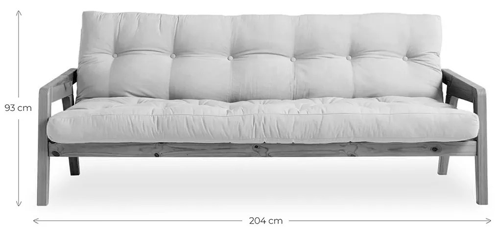 Variabilná pohovka Grab Clear lacquered/Bordeaux 93 × 204 × 90 cm