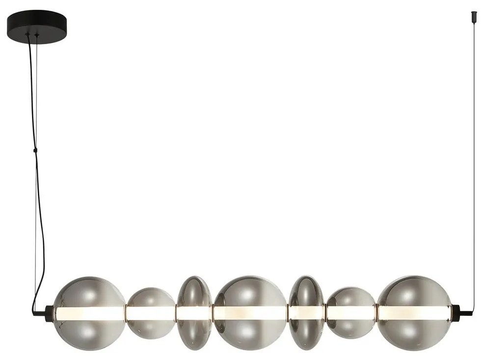 LED Luster na lanku DAPHNE LED/40W/230V šedá