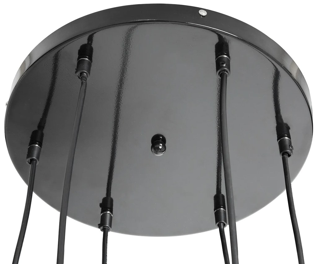 Závesná lampa Levels IV čierna šedá 6 odtieňov