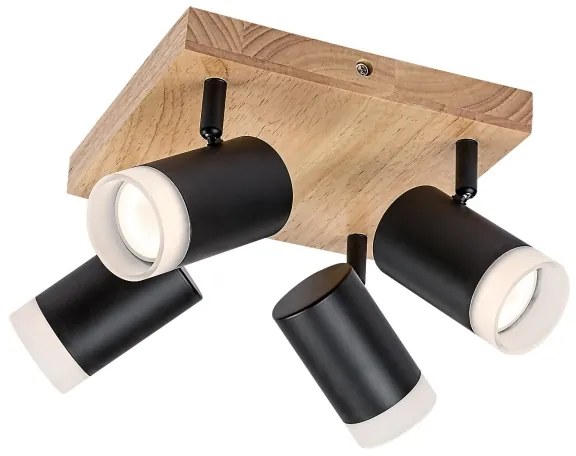 Rabalux 73124 - Stropné bodové svietidlo TORAS 4xGU10/5W/230V dub