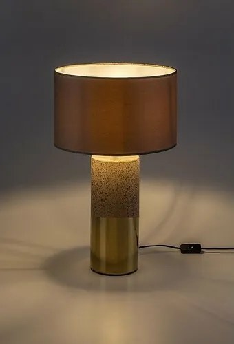 Rabalux 74219 dekoratívna keramická stolná lampa Yelda, hnedá