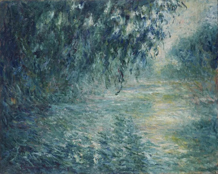 Obrazová reprodukcia Morning on the Seine, Claude Monet