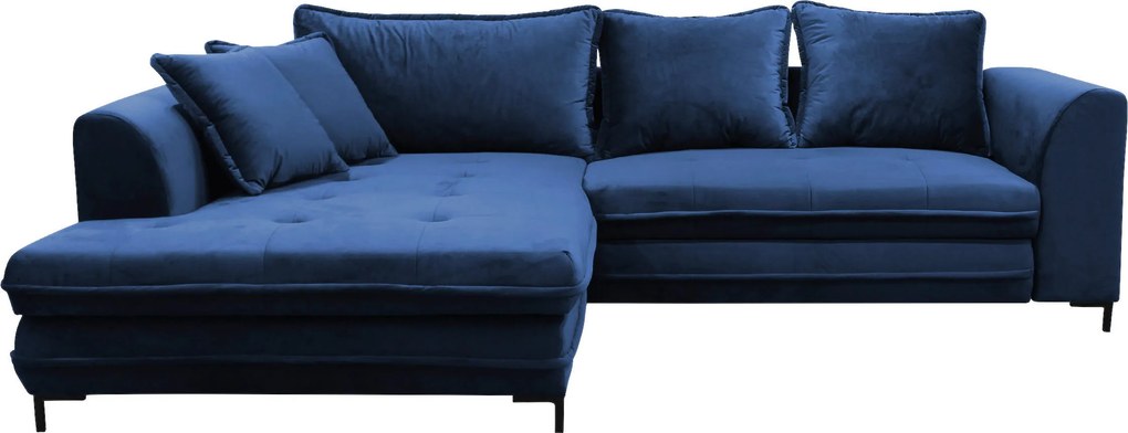 XXXLutz ROHOVÁ SEDAČKA, textil, kráľovská modrá Livetastic - Sedačky - 001574004314