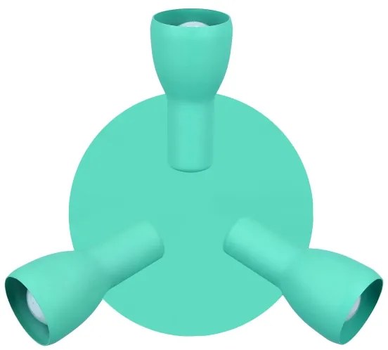 Bodové svietidlo PICARDO 3xE14/40W/230V tyrkysová