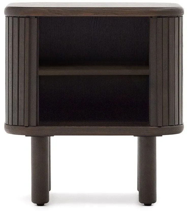 Tmavohnedý nočný stolík Mailen – Kave Home