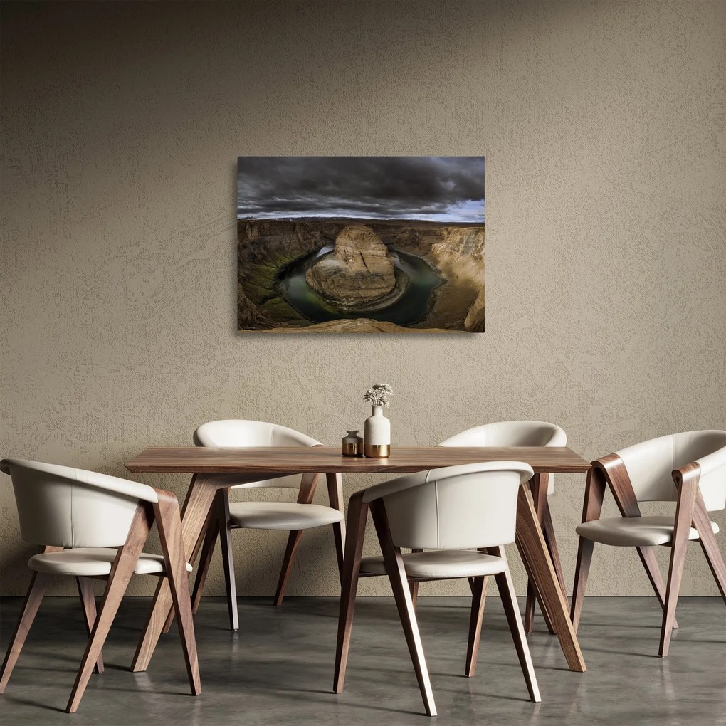 Sklenený obraz kaňonu (70x50 cm)