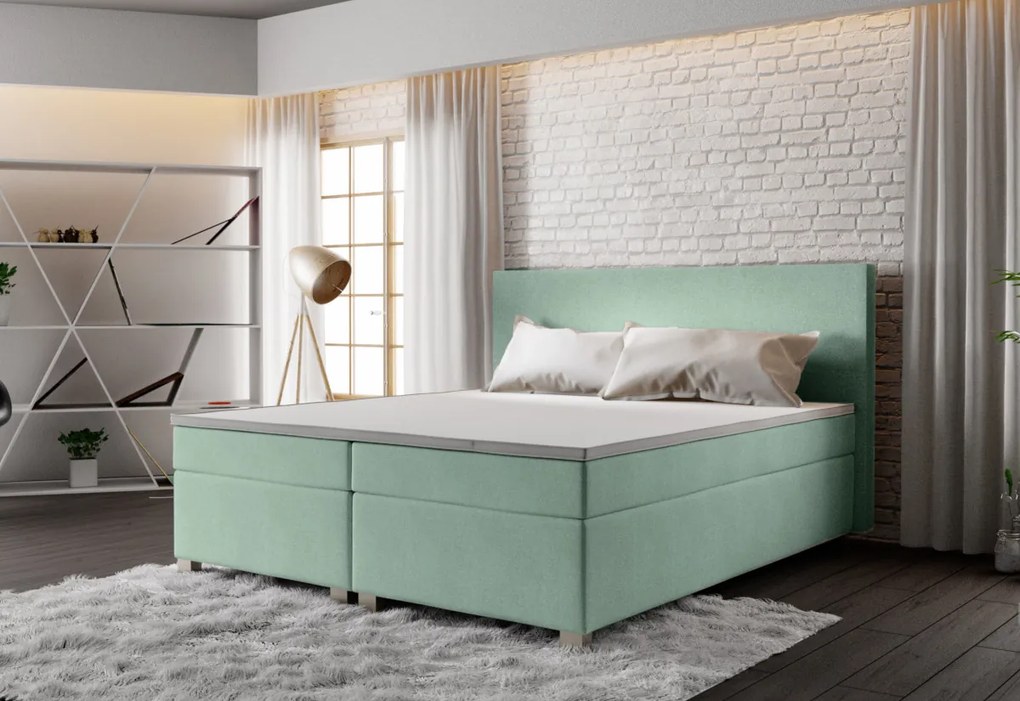 Posteľ Boxspring SIMPLE + rošt + matrac, 180x200, Cosmic 160
