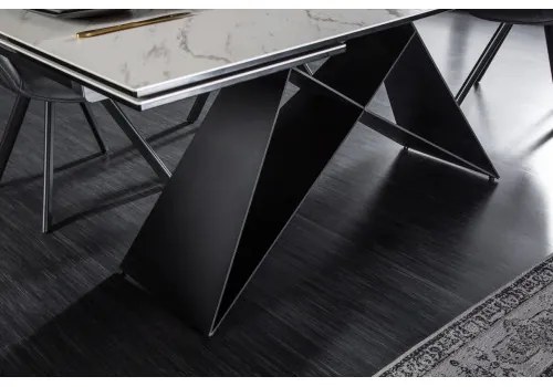 Rozkladací jedálenský stôl 39562 180/260 x 90cm White Look Ceramik  - Komfort-nábytok