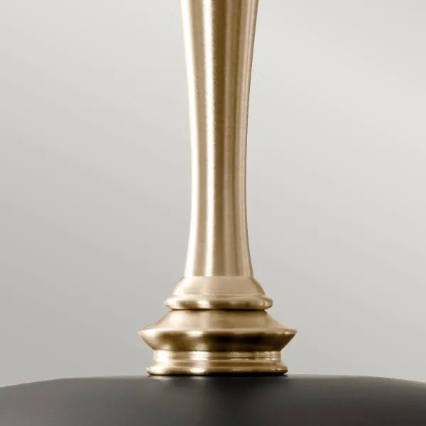 Kichler KL-DELAROSA-P-BK - Luster na reťazi DELAROSA 1xE27/60W/230V čierna/mosadz