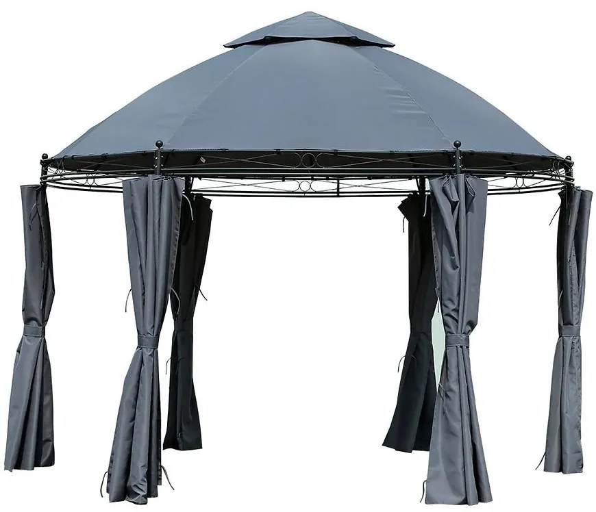 Záhradný pavilón 3,5 m šedý