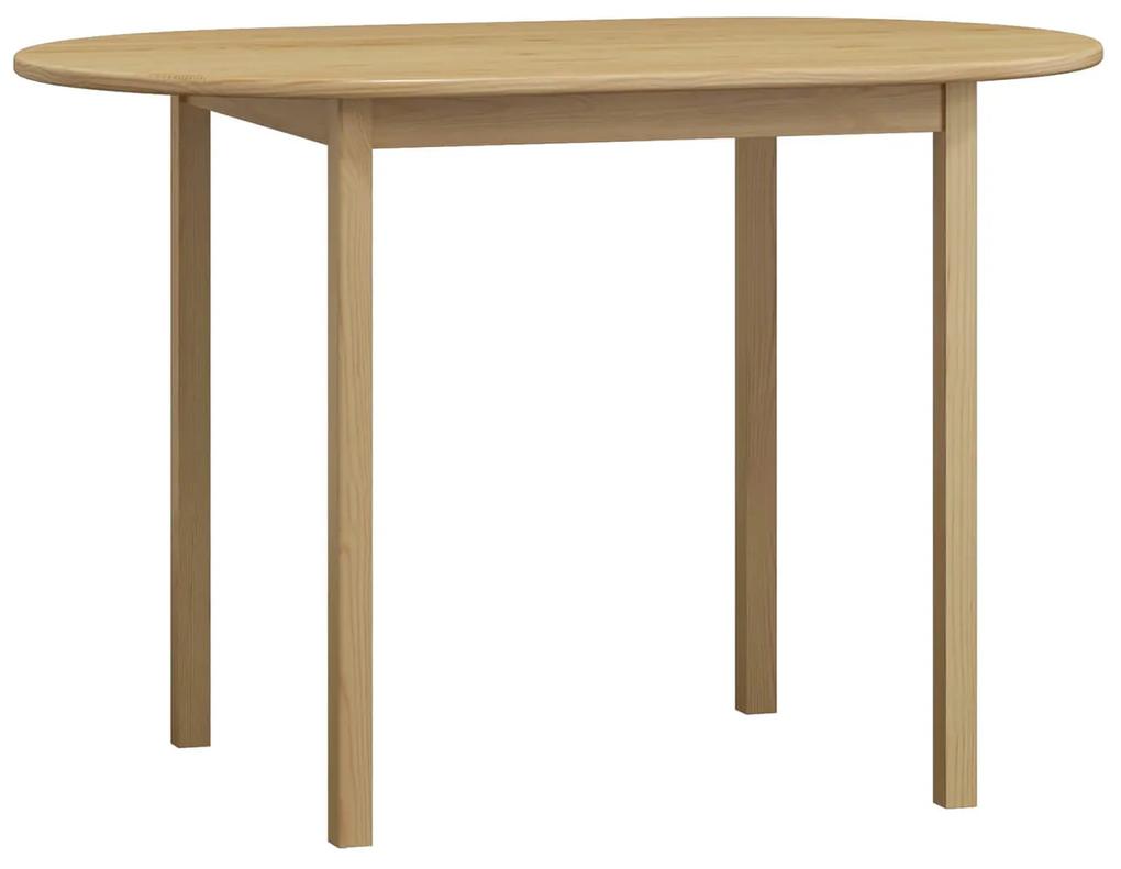 Stůl oválný borovice č4 150x80 cm