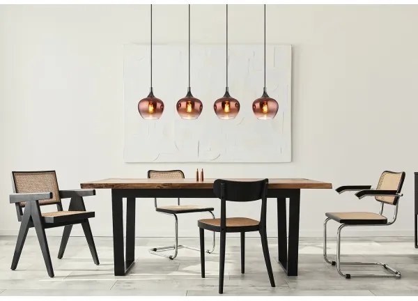 Globo 15548-4HG - Luster na lanku MAXY 4xE27/40W/230V medená