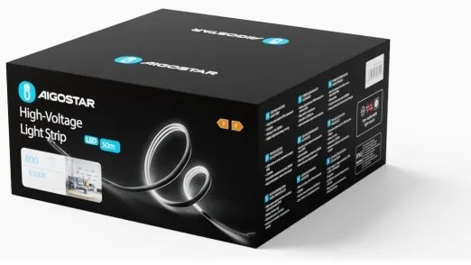 Aigostar - LED pás 50m LED/400W/230V 6500K IP65