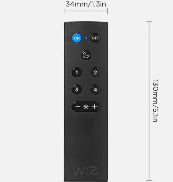 Sada 2× stmievateľných LED žiaroviek A60 E27/9W/230V 2700K Wi‑Fi + diaľkový ovládač - WiZ