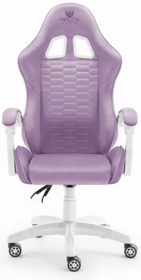 Herné kreslo HC-1000 Purple - zamatová látka