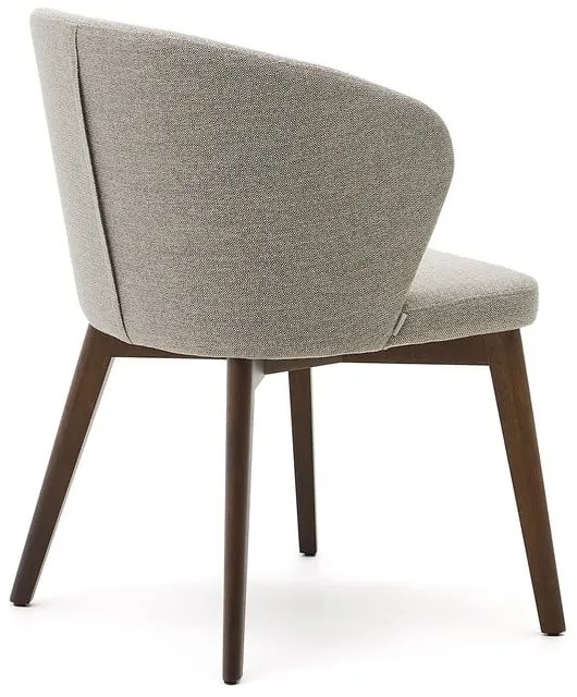 Béžové čalúnené jedálenské kreslo Darice – Kave Home