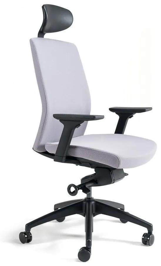 Kancelárska ergonomická stolička BESTUHL J2 SP — viac farieb, s podhlavníkom Sivá 206