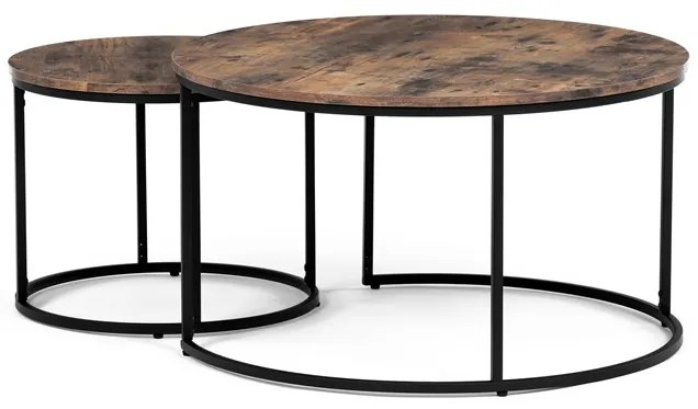 Autronic BONTEC Konferenčný stolík 80x80x46cm, mdf, divoký dub, AF-3002 OAK Farba: Prírodné