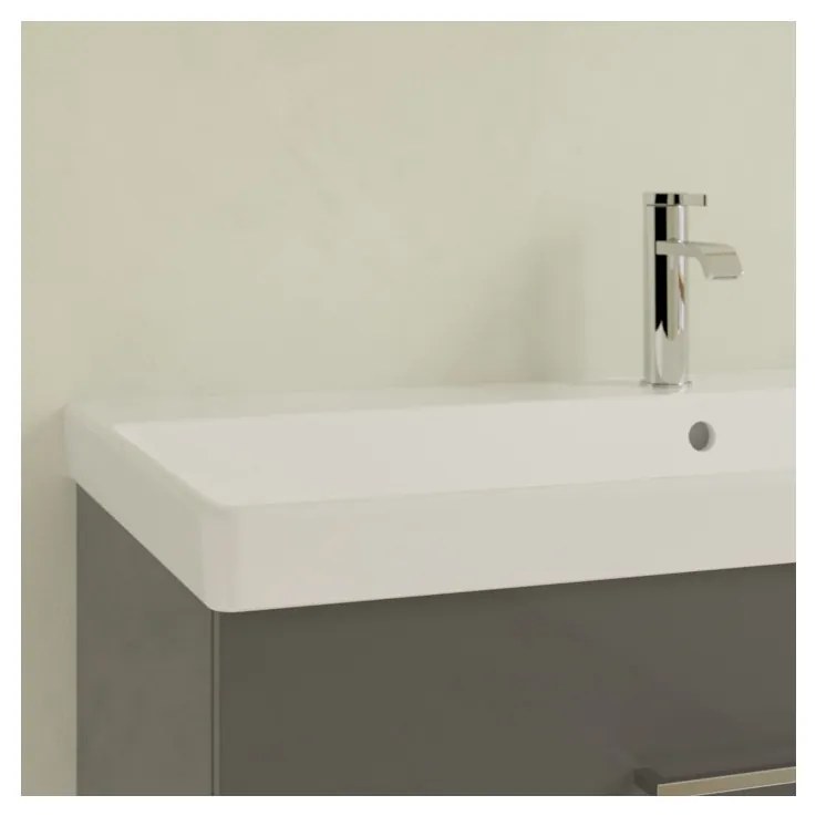 Villeroy & Boch Villeroy & Boch AVENTO - Umývadlo, 1000x470x165 mm, s prepadom, biela Alpin CeramicPlus 4156A5R1