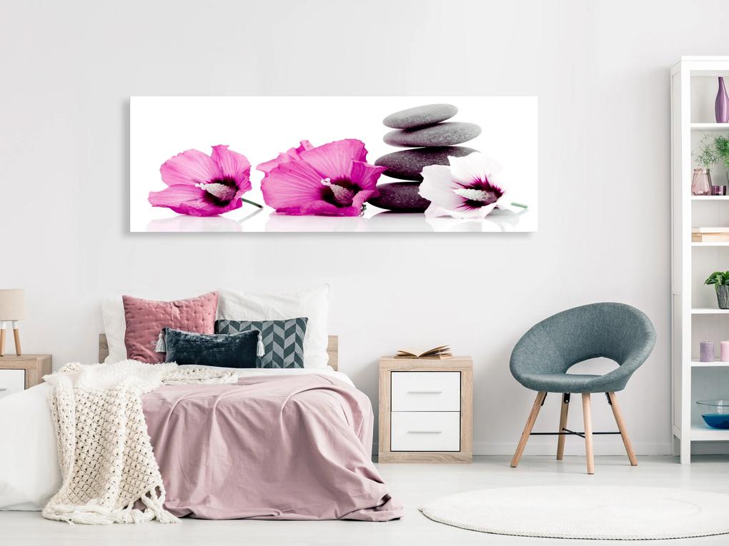 Artgeist Obraz - Calm Mallow (1 Part) Narrow Pink Veľkosť: 150x50, Verzia: Premium Print