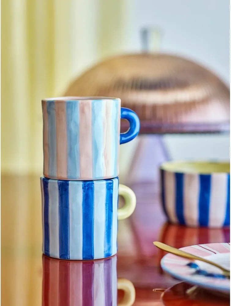 Modré/ružové keramické hrnčeky v súprave 2 ks 250 ml Phoenix – Bloomingville