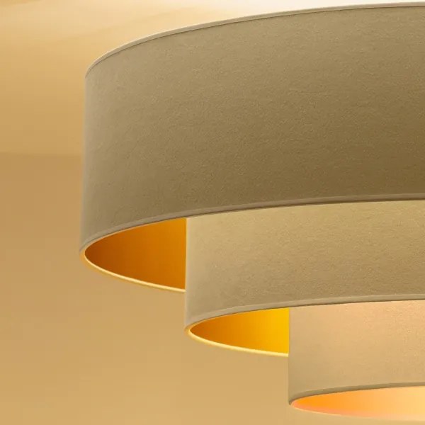 Brilagi - Luster na lanku LUNETA 1xE27/60W/230V priemer 40 cm krémová/zlatá