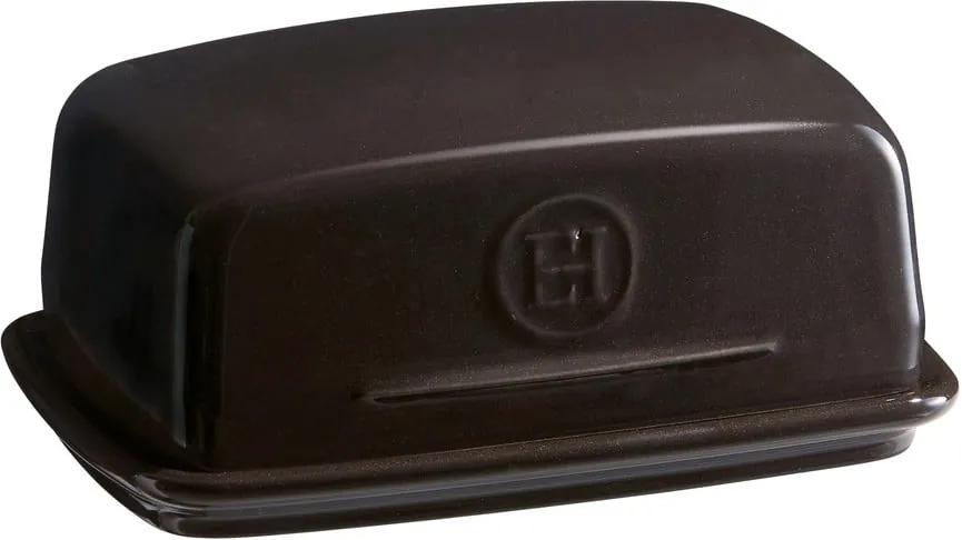 Čierna nádobka na maslo Emile Henry
