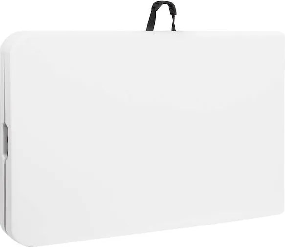 SPRINGOS Cateringová súprava, turistický stôl 240 cm so 8 stoličkami, skladacia biela súprava