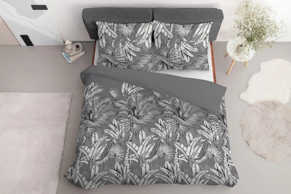 Bavlnená posteľná bielizeň s dokonalým vzorom palmy