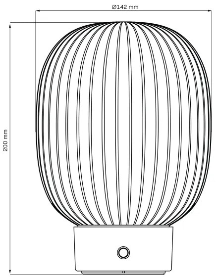 LED Stmievateľná dotyková stolná lampa LATTE LED/1,8W/5V USB 2000 mAh zlatá/biela