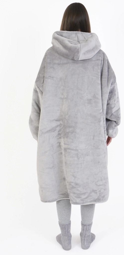 Baránková mikina mikroplyš – Laura svetlo sivá veľkosť L