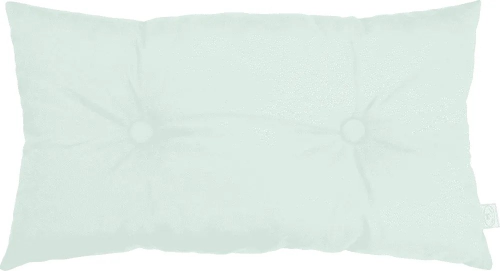 Obdĺžnikový vankúš s gombíkom mätová 35x60 cm