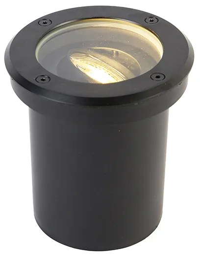 Inteligentné vonkajšie zemné bodové svetlo čierne nastaviteľné vrátane Wifi GU10 - Delux