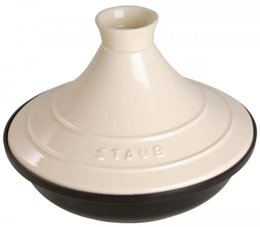 Staub Tajine 20 cm/0,60 l čierna/krémová, 1302723