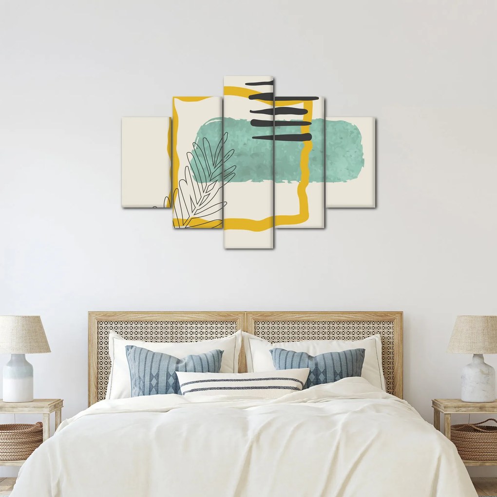 Obraz - Abstraktné listy N⁰2 (150x105 cm)