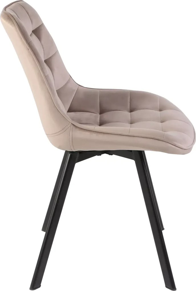 SI Monti Velvet stolička tmavá béžová