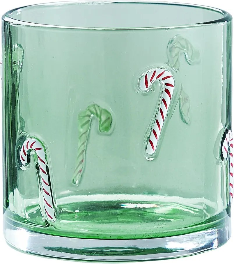 X-MAS Lampáš "Candy Cane" 10 cm - zelená