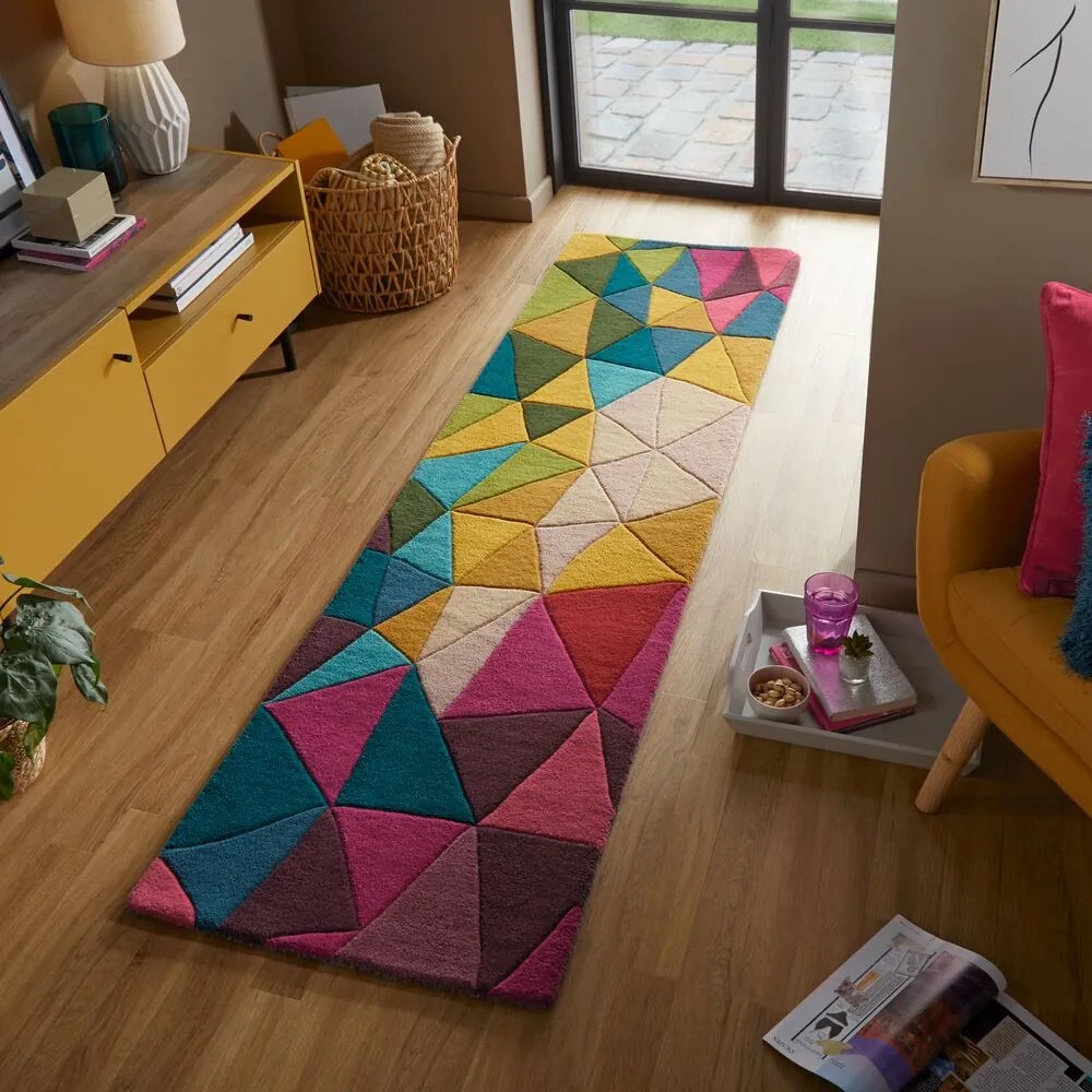 Flair Rugs, Ručne všívaný kusový koberec Illusion Falmouth Multi, 120x170, viacfarebná, obývacia izba