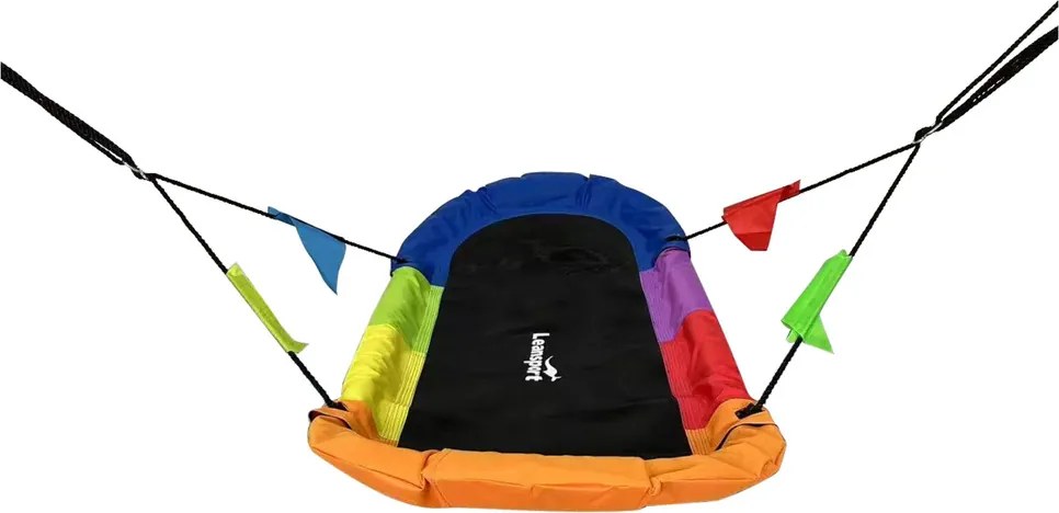 LEAN Sport Záhradná hojdačka Čapie hniezdo Obdĺžniková farebná 167 x 75 cm