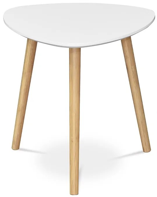 Autronic BONTEC Konferenčný stolík 40x40cm, mdf, biela, AF-1132 WT Farba: Biela